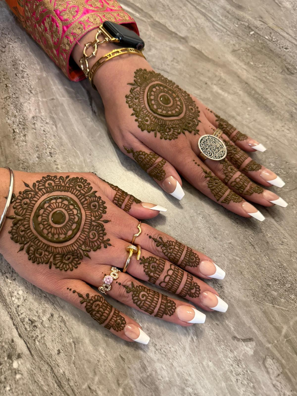 Traditional henna pattern